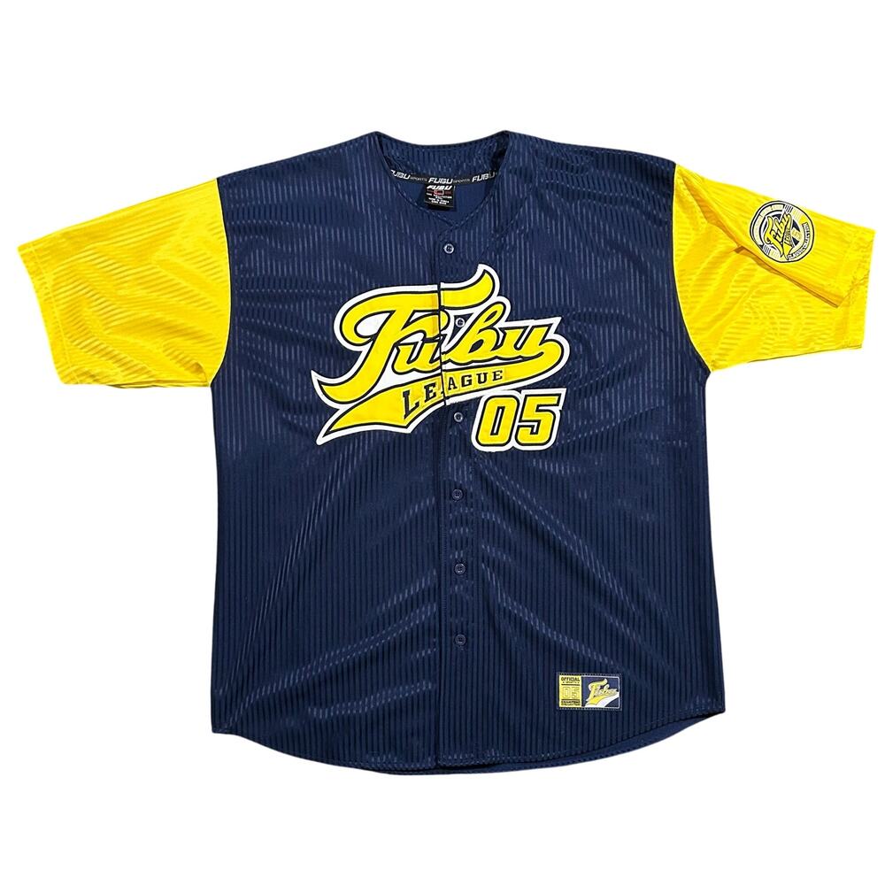 Vintage FUBU Baseball Jersey Men’s XXL 05 FUBU League Y2K 00s Hip Hop